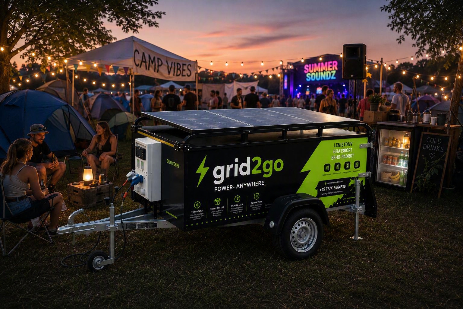 Camping und Festival Stromversorgung